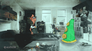 Illustration for article titled Classic Video Games With Real-Life Backdrops Are Delightful